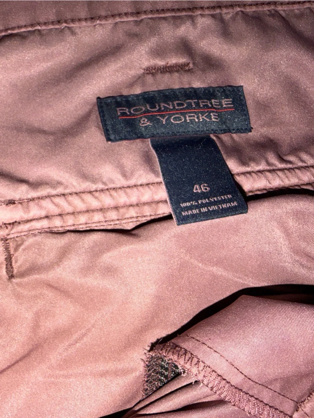 Roundtree & Yorke men’s big and tall Mauve-Brown and gray Cargo Shorts size 46